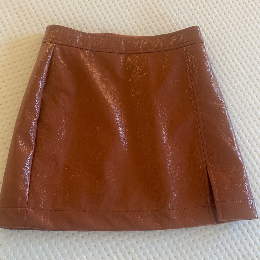ARITZIA Wilfred Vegan Leather Mini Skirt